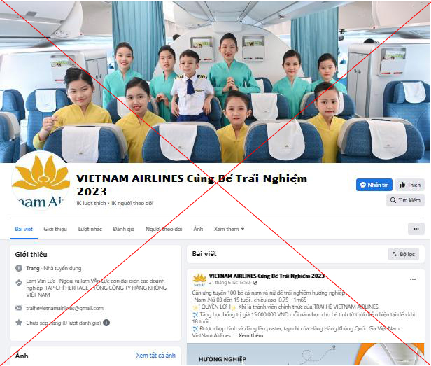 Cảnh báo giả mạo trại hè hướng nghiệp hàng không
Vietnam Airlines - Ảnh 1.