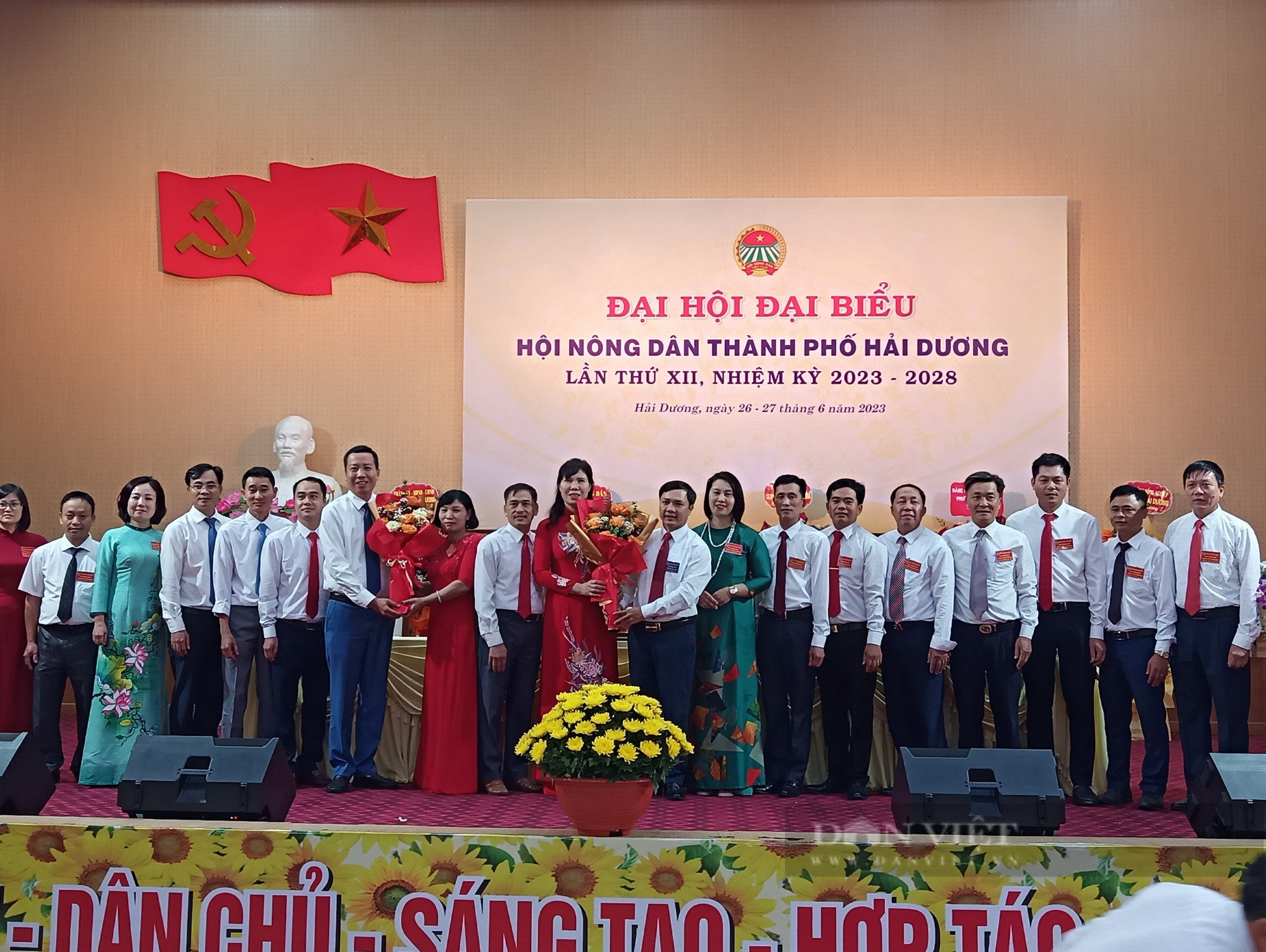 Đại hội Đại biểu Hội nông dân TP Hải Dương, bà Nguyễn Hải Yến tái đắc cử chức Chủ tịch - Ảnh 7.