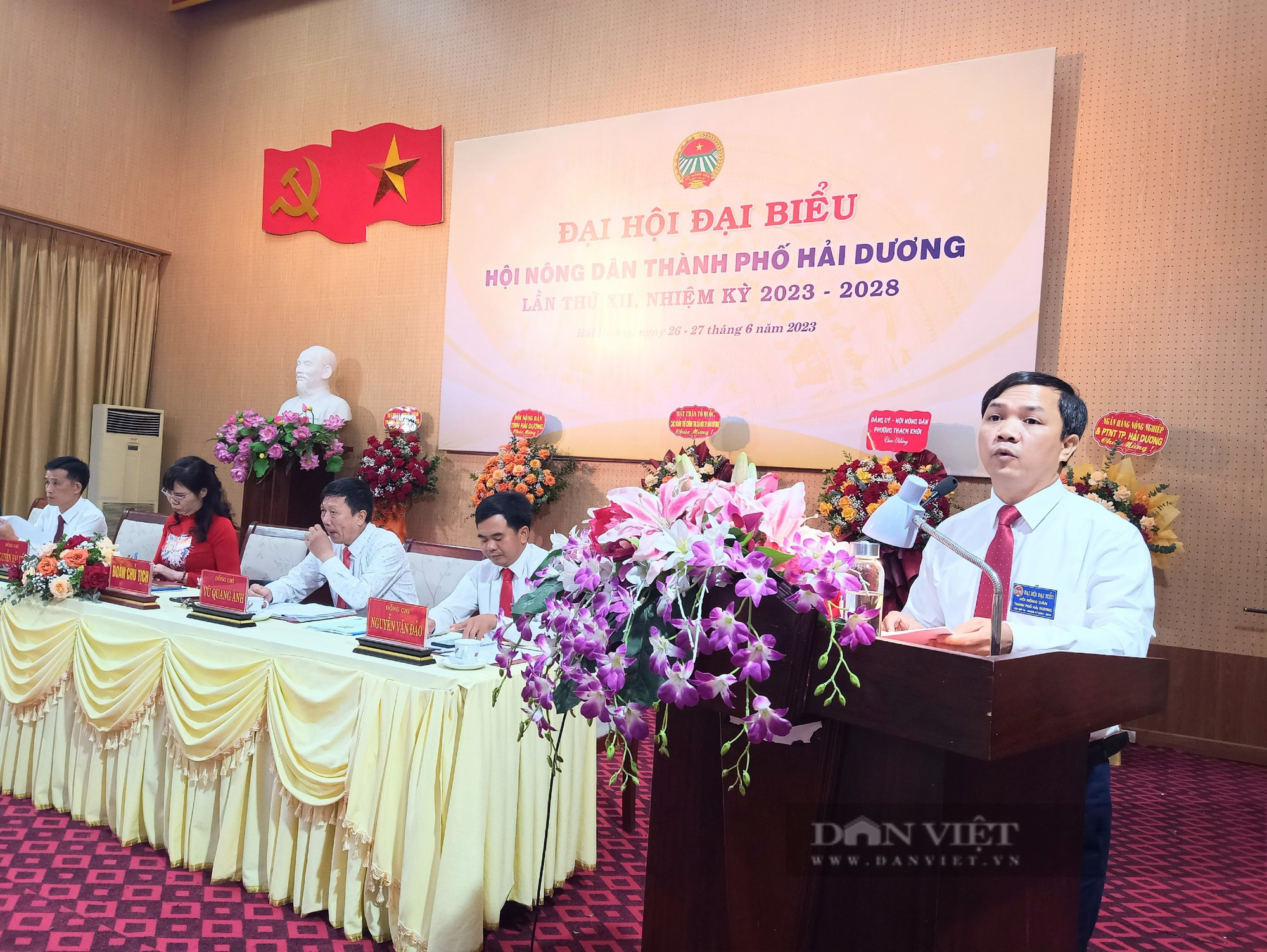 Đại hội Đại biểu Hội nông dân TP Hải Dương, bà Nguyễn Hải Yến tái đắc cử chức Chủ tịch - Ảnh 5.