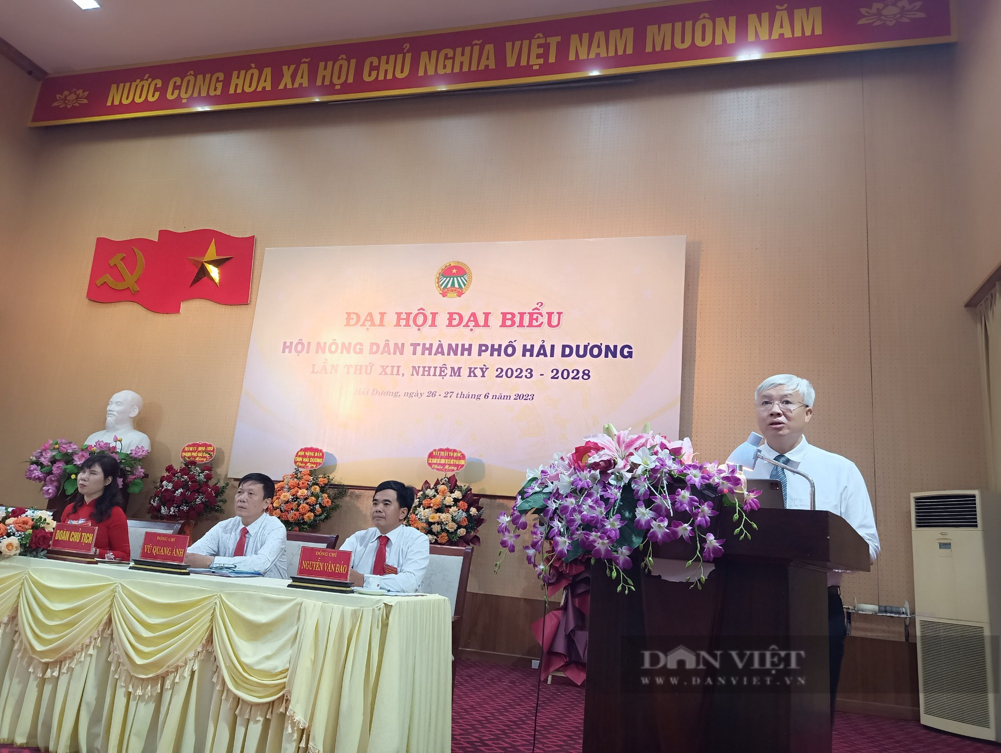 Đại hội Đại biểu Hội nông dân TP Hải Dương, bà Nguyễn Hải Yến tái đắc cử chức Chủ tịch - Ảnh 3.