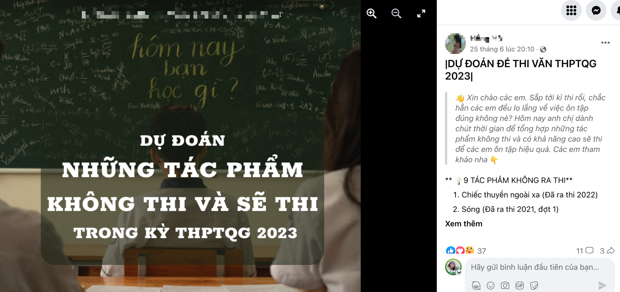 Thí sinh rôm rả dự đoán đề thi Văn tốt nghiệp THPT năm 2023, ai cũng cầu mong vào tác phẩm này - Ảnh 2.