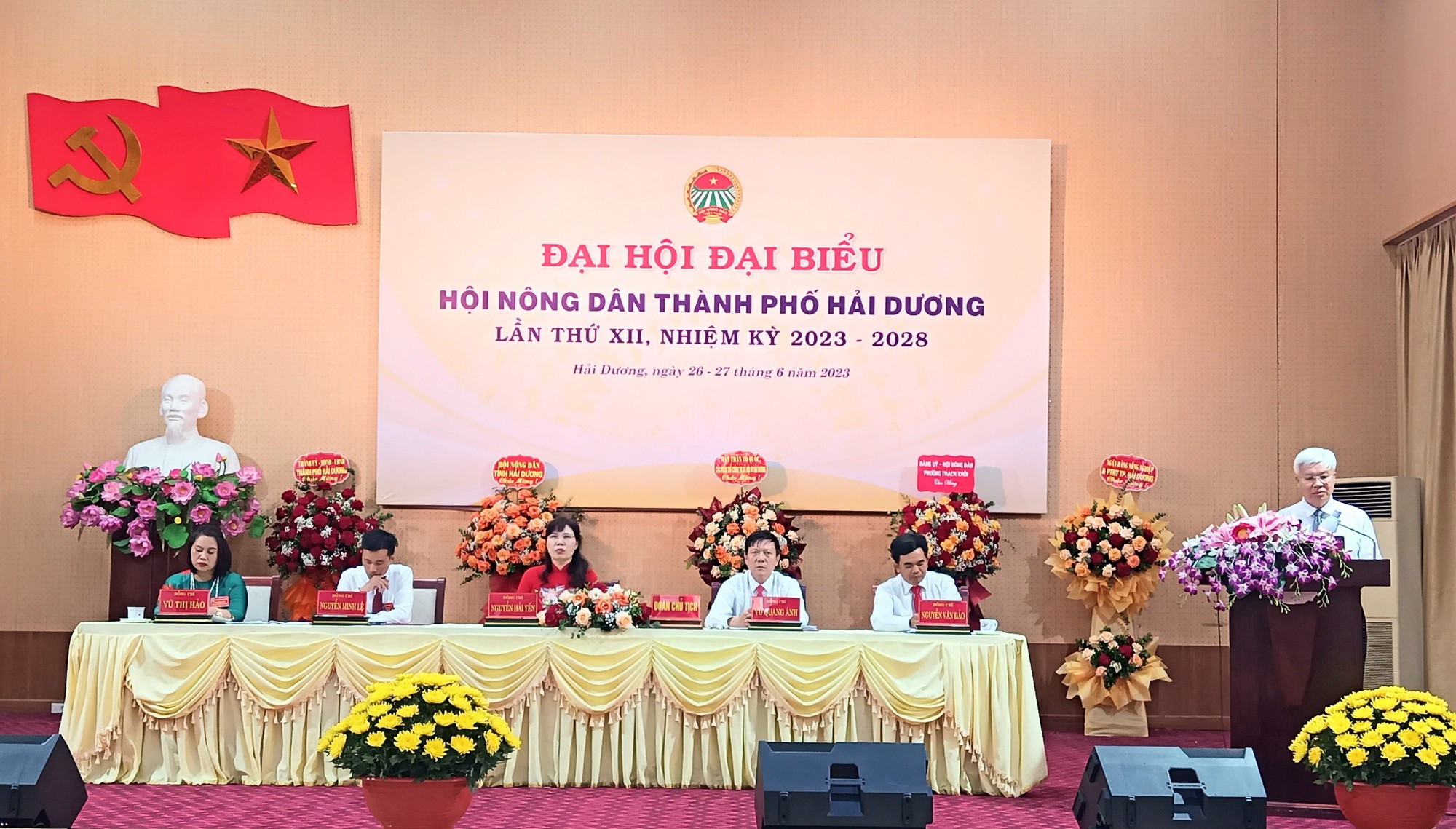 Đại hội Đại biểu Hội nông dân TP Hải Dương, bà Nguyễn Hải Yến tái đắc cử chức Chủ tịch - Ảnh 1.