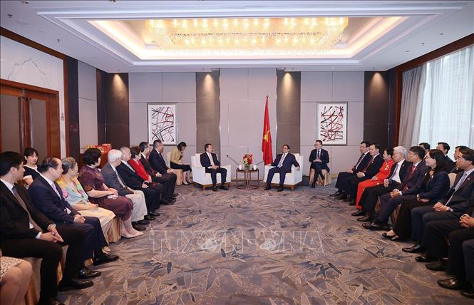 Thủ tướng Phạm Minh Chính gặp mặt các nhân sĩ hữu nghị Trung Quốc - Ảnh 3.