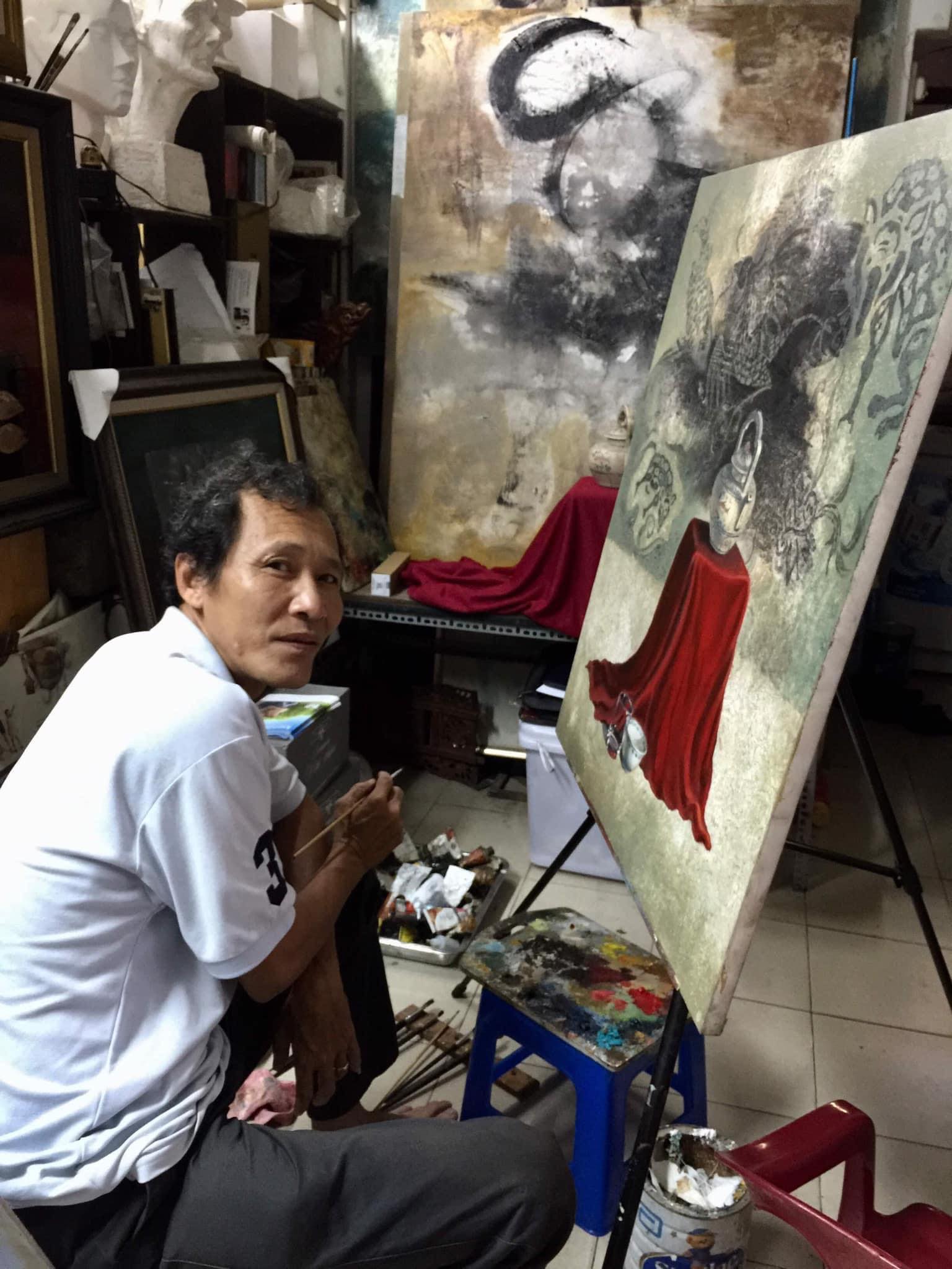 Họa sĩ Lâm Huỳnh Sơn khám phá và thử thách mình với tranh trừu tượng - Ảnh 8.