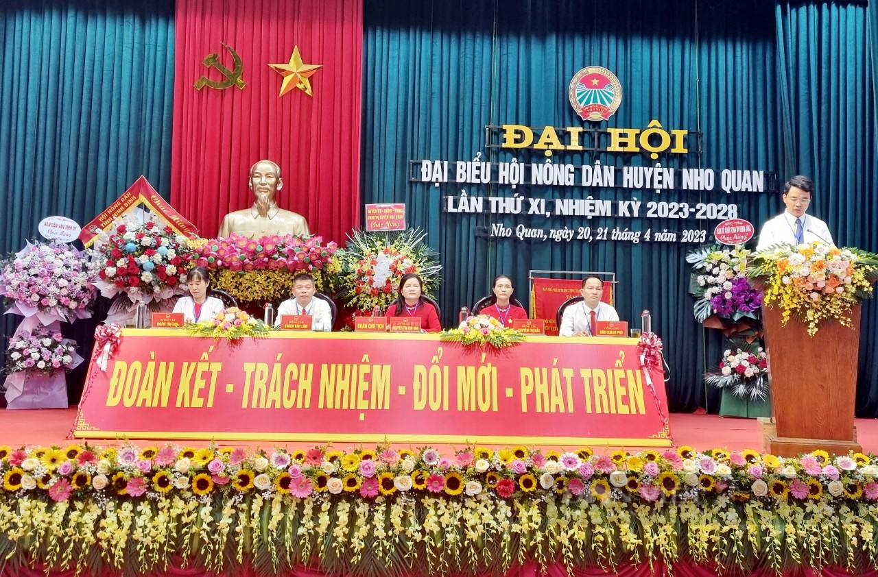 Ninh Bình: 100% số huyện, thành phố hoàn thành xong Đại hội Hội Nông dân nhiệm kỳ 2023-2028 - Ảnh 2.