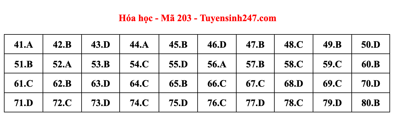 Cập nhật gợi ý đáp án đề thi môn Vật lý, Hóa học, Sinh học tốt nghiệp THPT năm 2023 theo mã đề nhanh nhất - Ảnh 17.