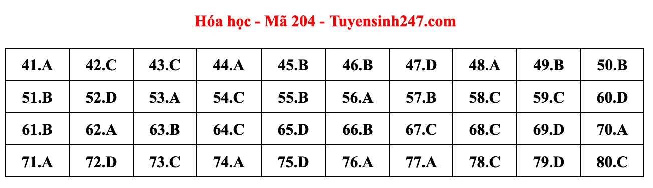 Cập nhật gợi ý đáp án đề thi môn Vật lý, Hóa học, Sinh học tốt nghiệp THPT năm 2023 theo mã đề nhanh nhất - Ảnh 13.