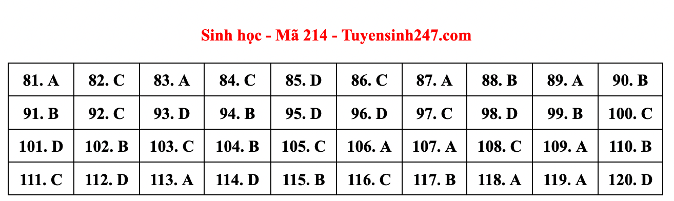 Cập nhật gợi ý đáp án đề thi môn Vật lý, Hóa học, Sinh học tốt nghiệp THPT năm 2023 theo mã đề nhanh nhất - Ảnh 7.