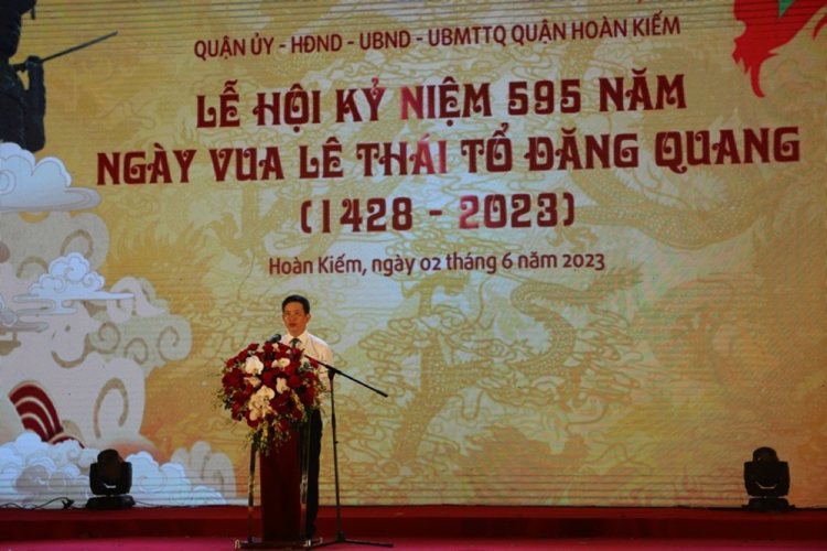 Hà Nội: Lễ kỷ niệm 595 năm ngày Vua Lê Thái Tổ đăng quang - Ảnh 3.