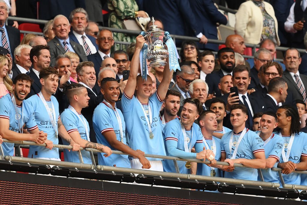 Chùm ảnh: Man City đăng quang ngôi vô địch FA Cup - Ảnh 9.
