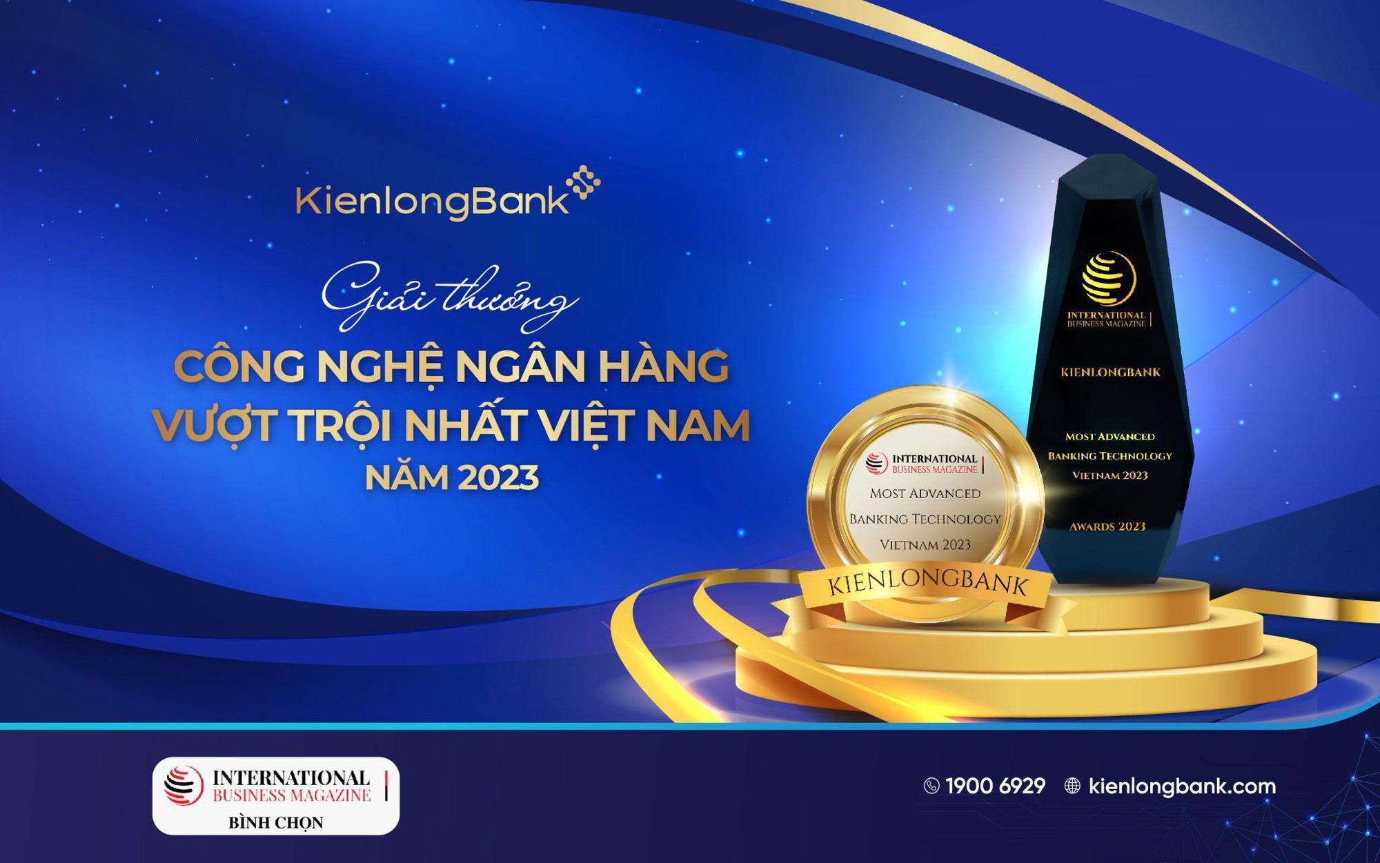 KienlongBank nhận giải thưởng quốc tế về “Công nghệ ngân hàng vượt trội nhất Việt Nam năm 2023” - Ảnh 1.