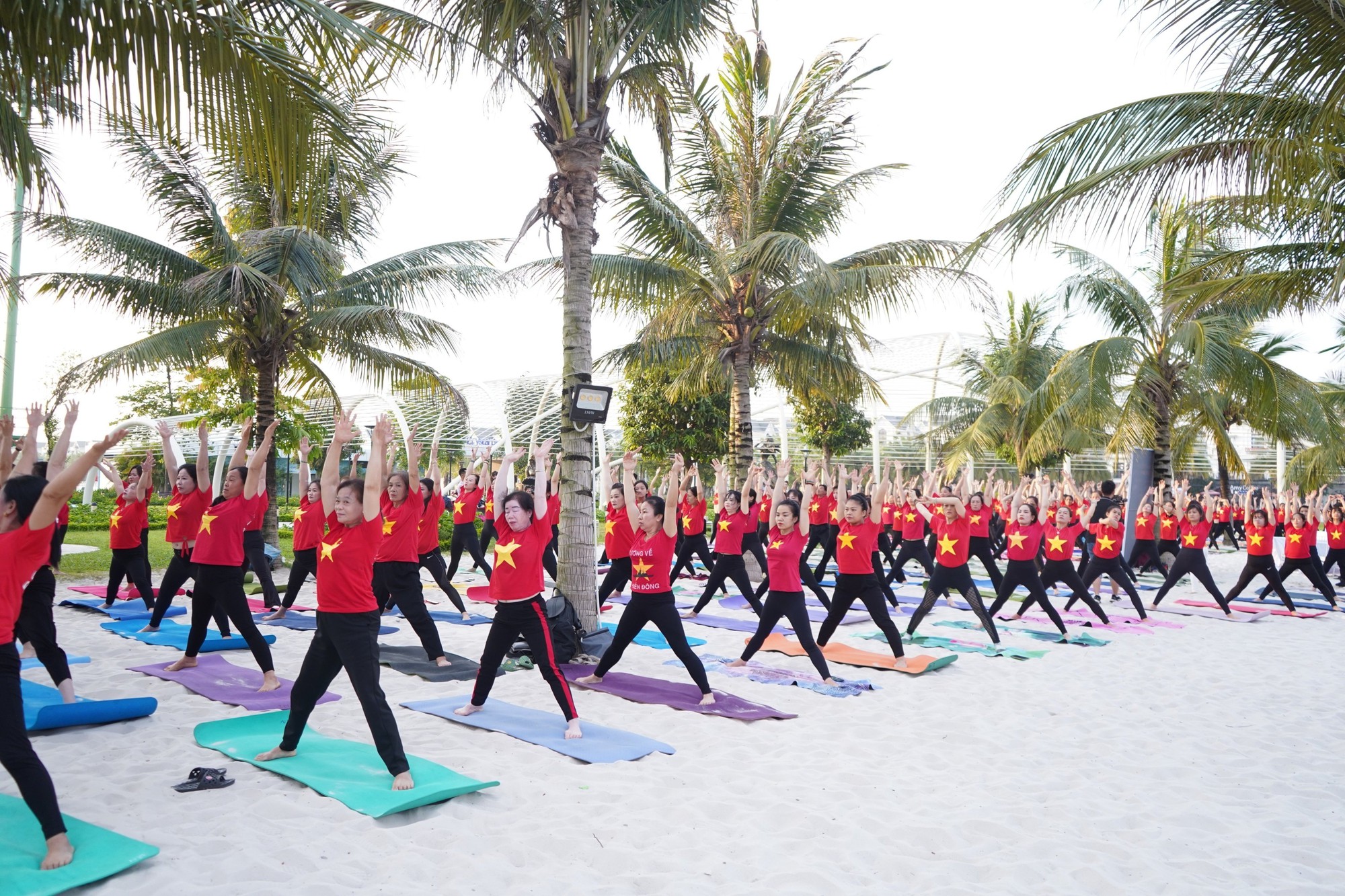 500 người đồng diễn Yoga chào mặt trời tại Festival Yoga mùa Hè 2023 - Ảnh 2.