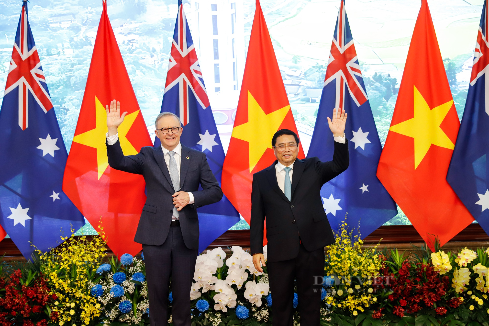 Hình ảnh Thủ tướng Phạm Minh Chính chủ trì lễ đón Thủ tướng Australia tại Hà Nội - Ảnh 4.