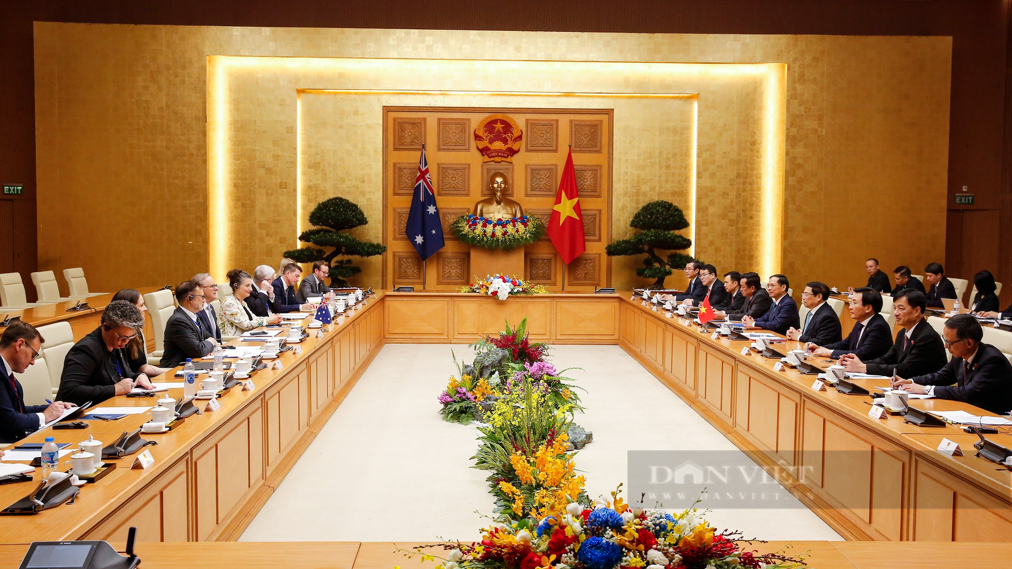 Hình ảnh Thủ tướng Phạm Minh Chính chủ trì lễ đón Thủ tướng Australia tại Hà Nội - Ảnh 6.