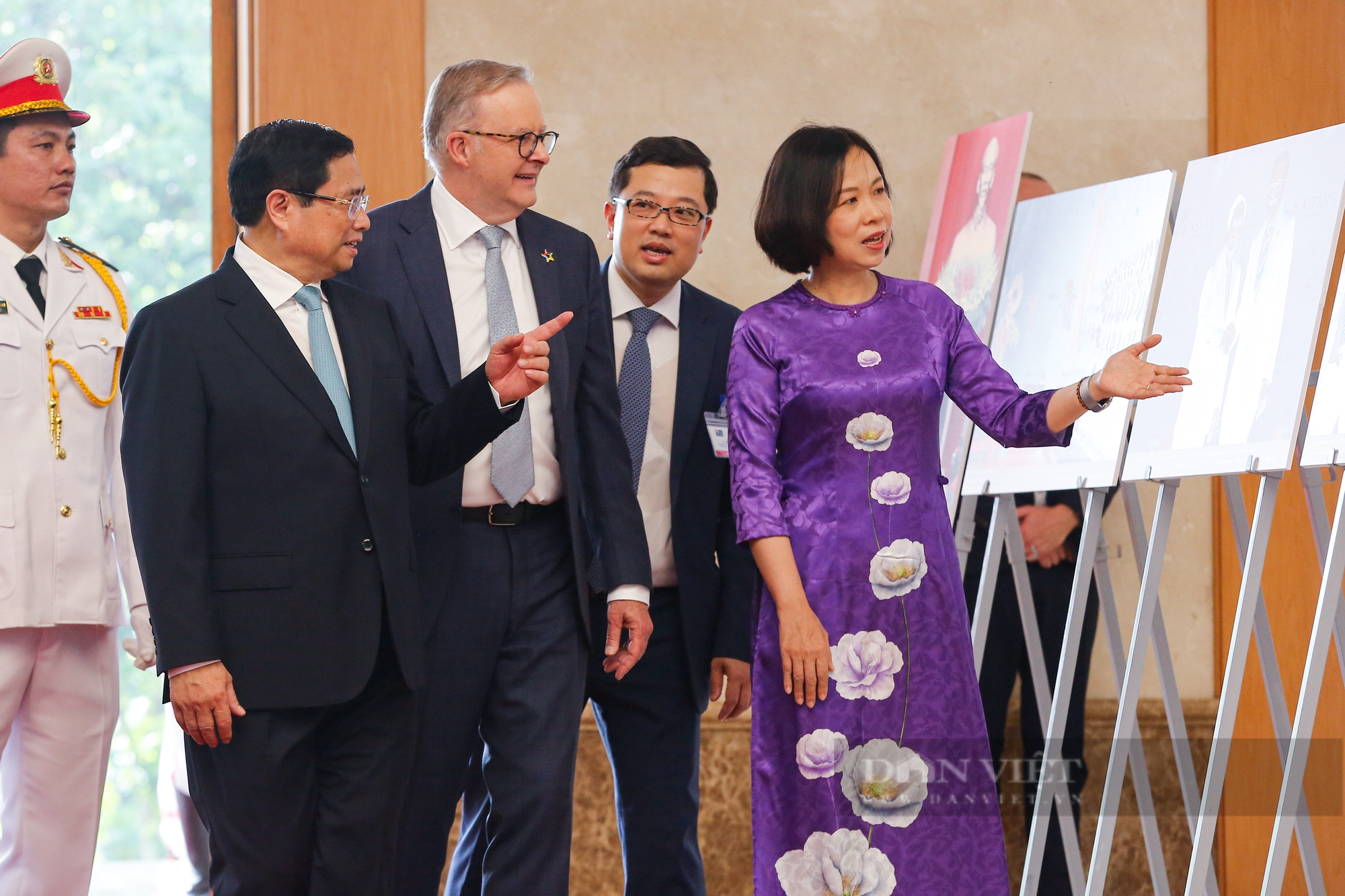 Hình ảnh Thủ tướng Phạm Minh Chính chủ trì lễ đón Thủ tướng Australia tại Hà Nội - Ảnh 11.