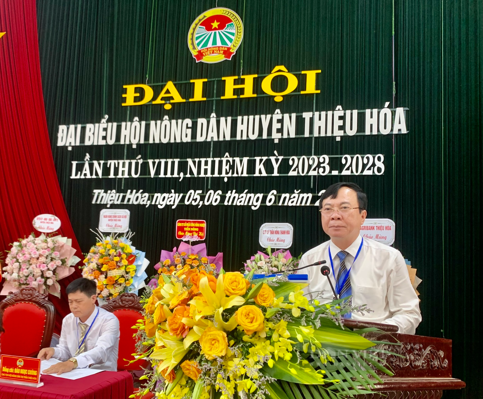 Thanh Hoá: Ông Trần Trung Kiên tái đắc cử Chủ tịch Hội Nông dân huyện Thiệu Hóa nhiệm kỳ 2023-2028 - Ảnh 3.