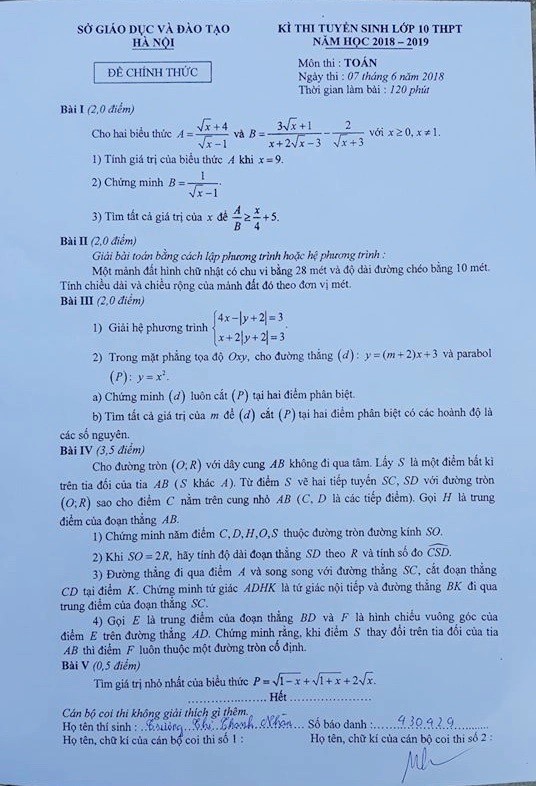 Trọn bộ đề thi Toán vào lớp 10 Hà Nội các năm: Đạt điểm 8 không khó - Ảnh 6.