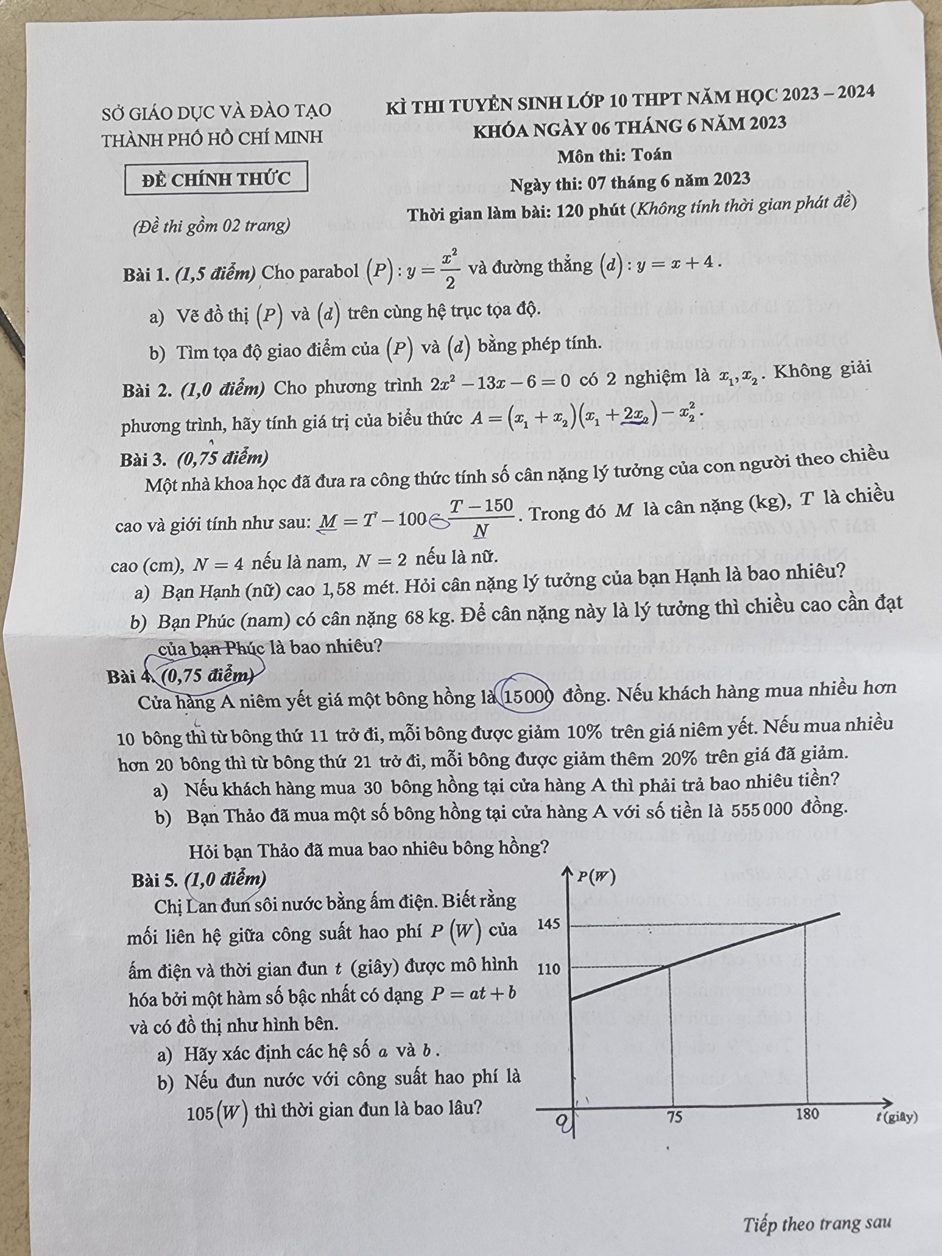 Bị phản ánh đề thi môn toán vào lớp 10 có &quot;sạn&quot;: Sở GDĐT TP.HCM nói gì? - Ảnh 1.