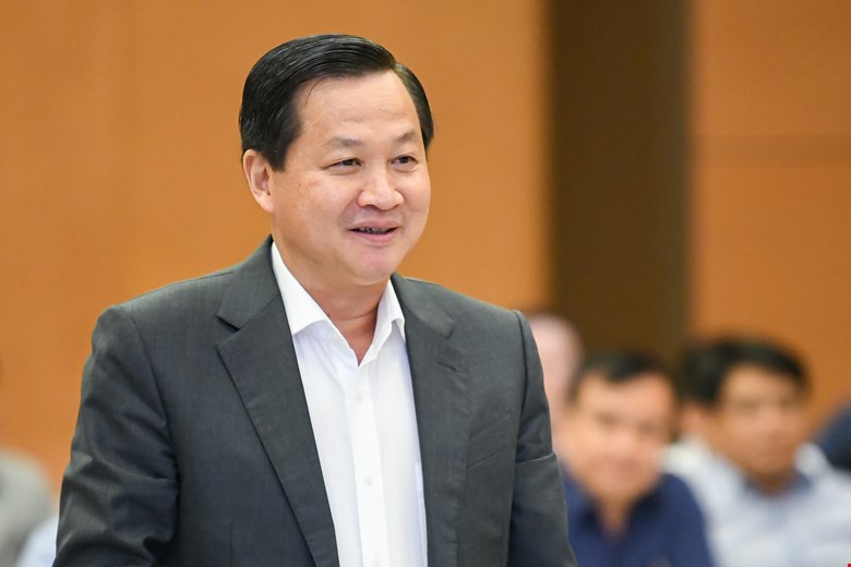Sáng nay Phó Thủ tướng Lê Minh Khái đăng đàn trả lời chất vấn các Đại biểu Quốc hội - Ảnh 1.