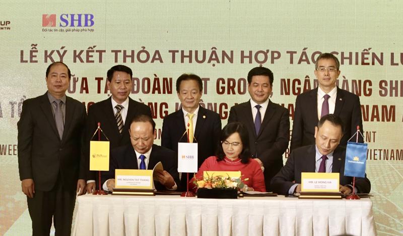 T&T Group, SHB hợp tác chiến lược với Vietnam Airlines và Tổng Công ty đường sắt Việt Nam - Ảnh 1.