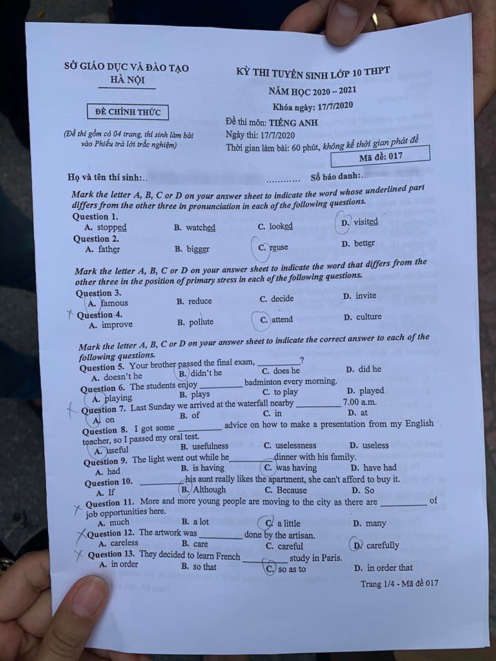 Đề thi tiếng Anh vào lớp 10 Hà Nội các năm và những bí quyết để đạt điểm cao - Ảnh 12.