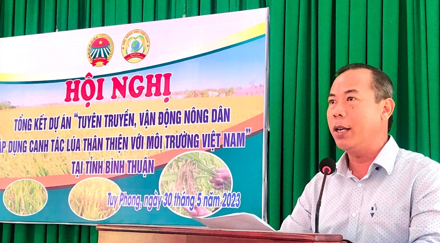 Hội Nông dân Bình Thuận đưa ứng dụng công nghệ cao vào canh tác lúa thân thiện với môi trường - Ảnh 5.