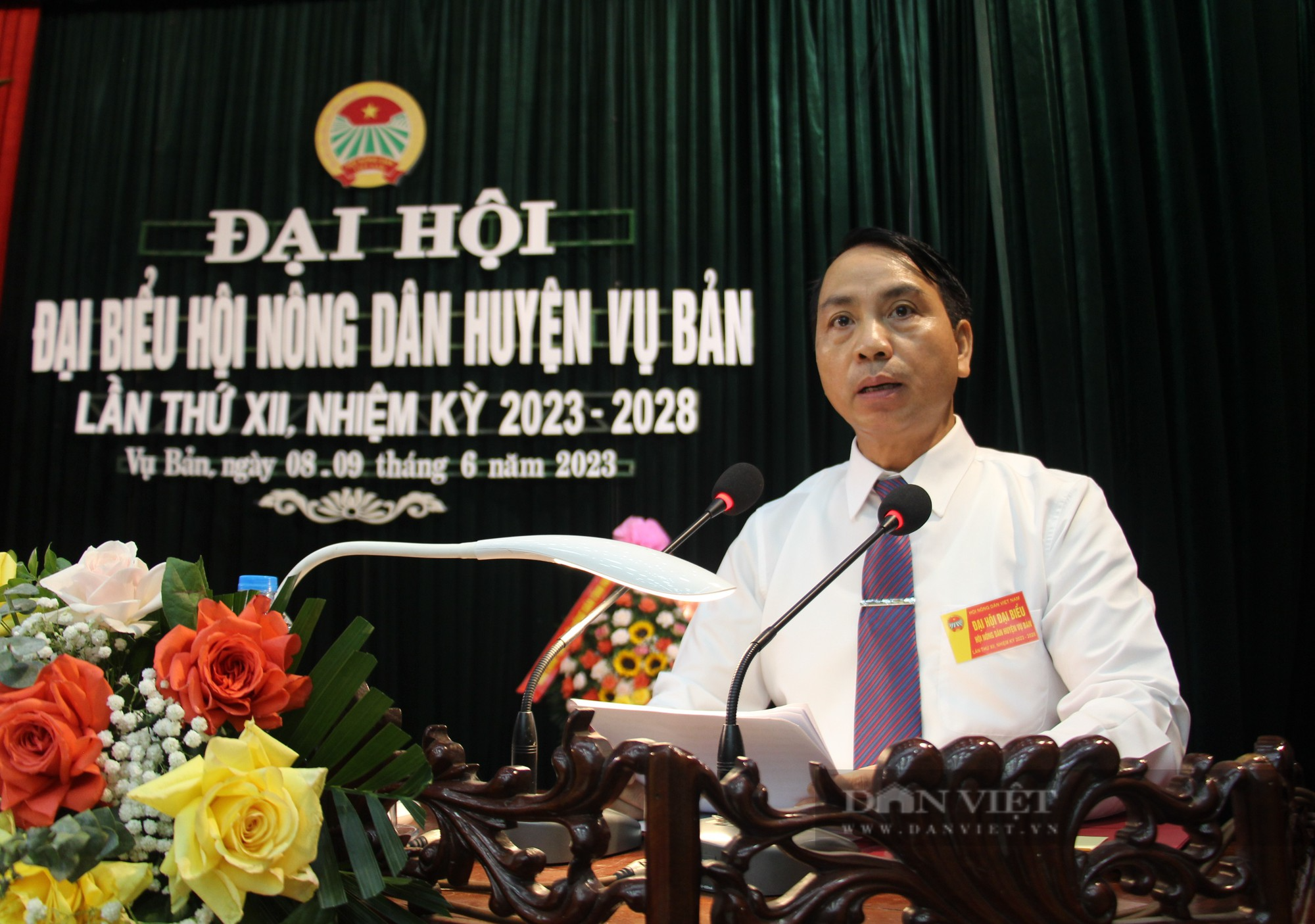 Đại hội Hội Nông dân huyện Vụ Bản, ông Hoàng Ngọc Nghị tái đắc cử chức Chủ tịch Hội Nông dân huyện - Ảnh 1.