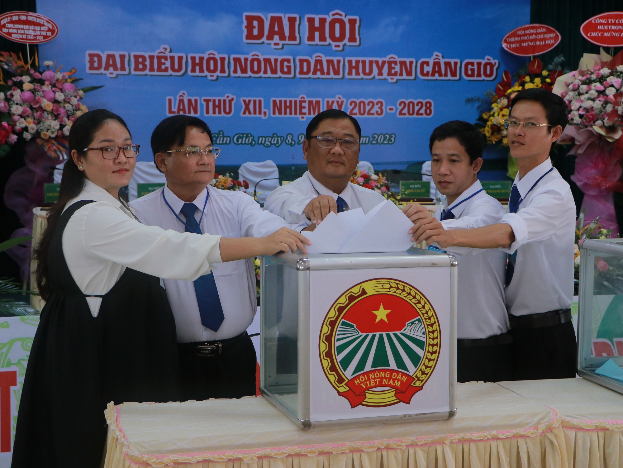 Đại hội Hội Nông dân huyện Cần Giờ, ông Lê Văn Được tái đắc cử - Ảnh 5.