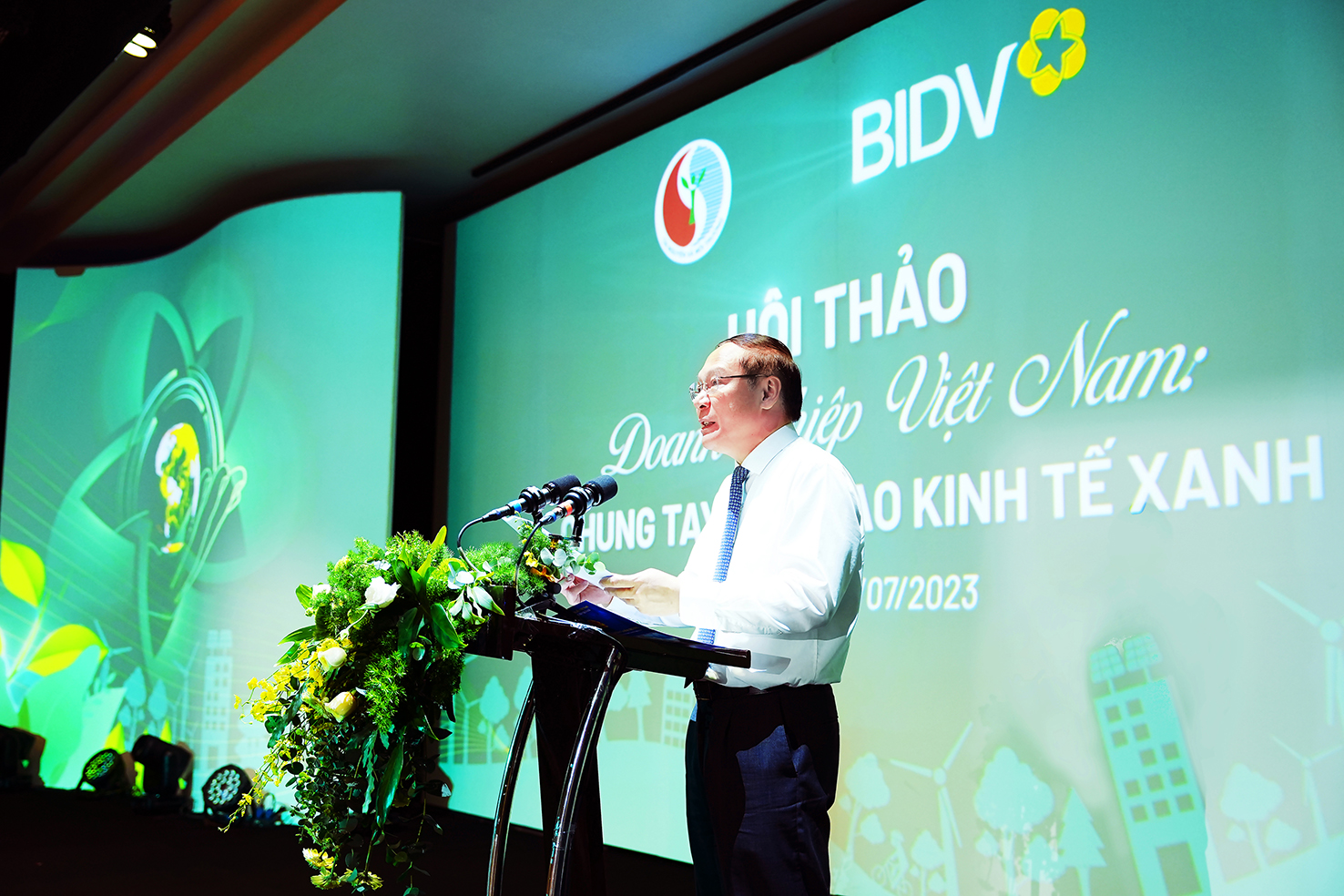 BIDV tổ chức Hội thảo “Doanh nghiệp Việt Nam - Chung tay kiến tạo Kinh tế Xanh” - Ảnh 1.
