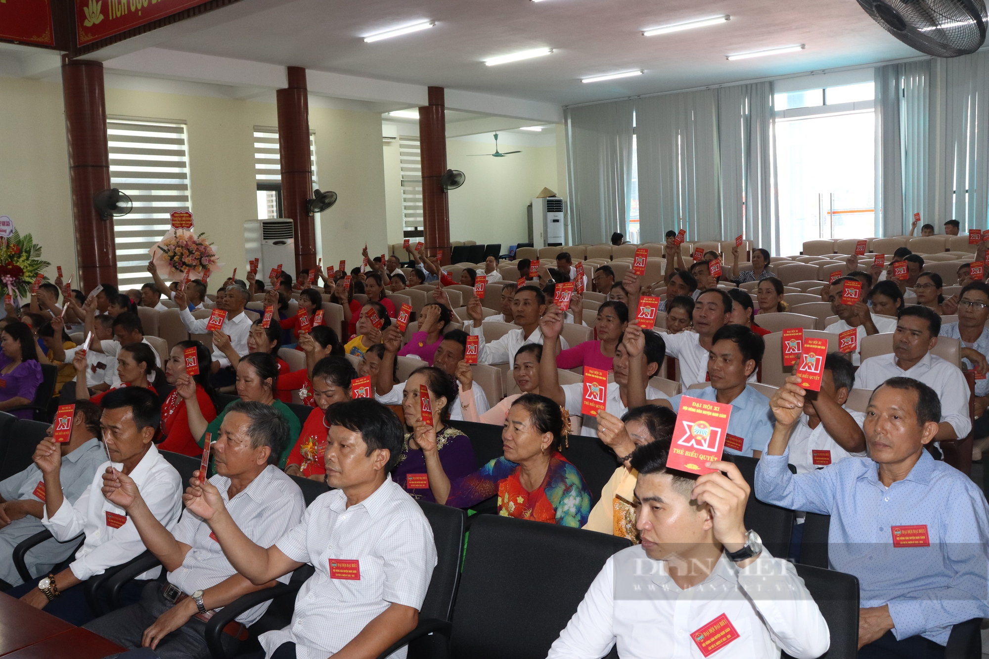 Đại hội Hội Nông dân huyện Nam Sách, Trưởng phòng Kinh tế Hạ tầng được bầu giữ chức Chủ tịch - Ảnh 3.