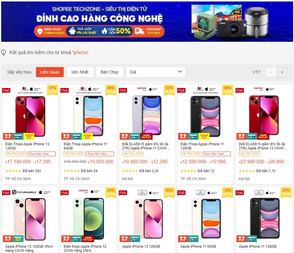 Người Việt chi 500 tỷ đồng mua smartphone trên các sàn thương mại điện tử

 - Ảnh 1.