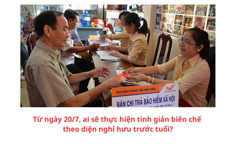 Từ ngày 20/7, ai sẽ thực hiện tinh giản biên chế theo diện nghỉ hưu trước tuổi? - Ảnh 1.