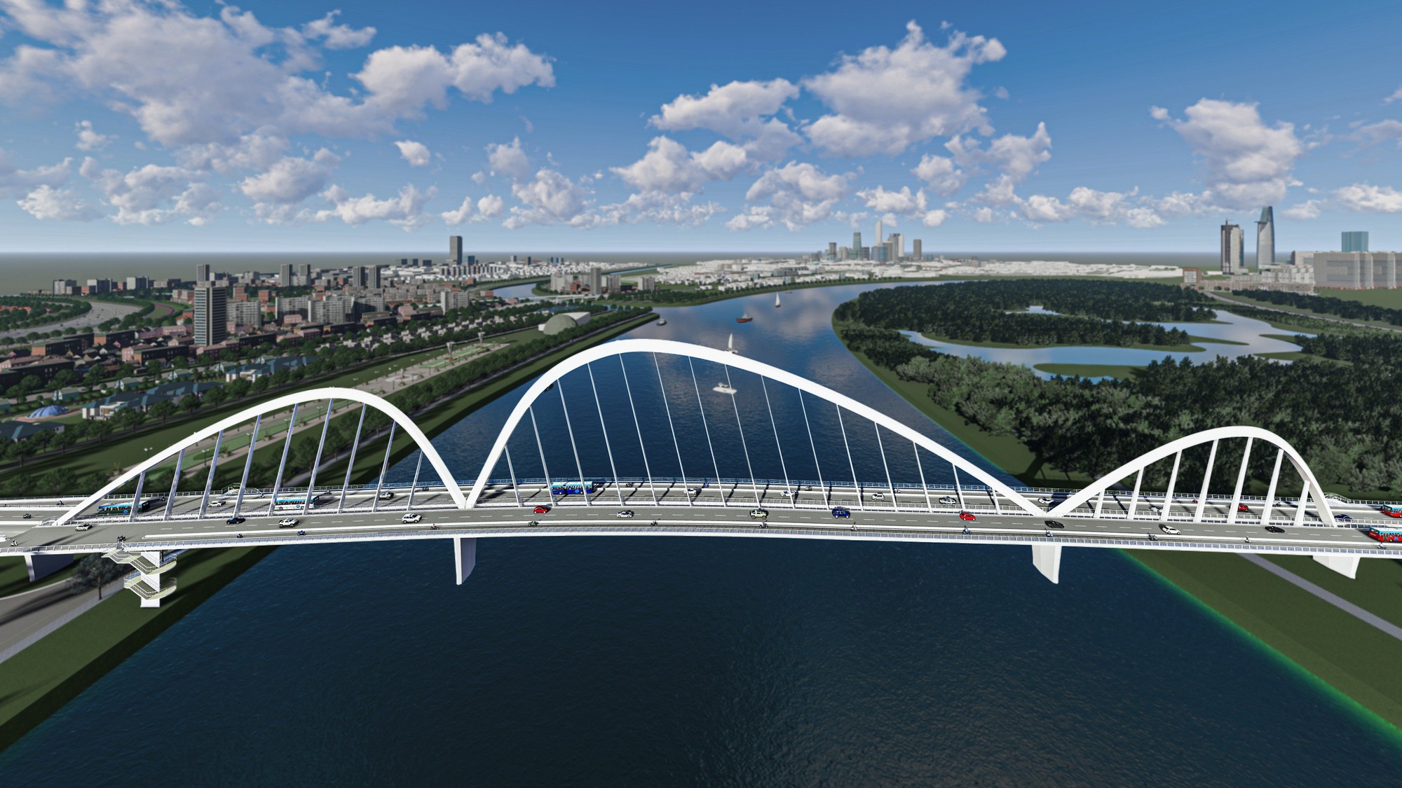 Cầu Thủ Thiêm 4 có thể ảnh hưởng tới thời gian hoàn vốn một số dự án trong khu vực - Ảnh 2.