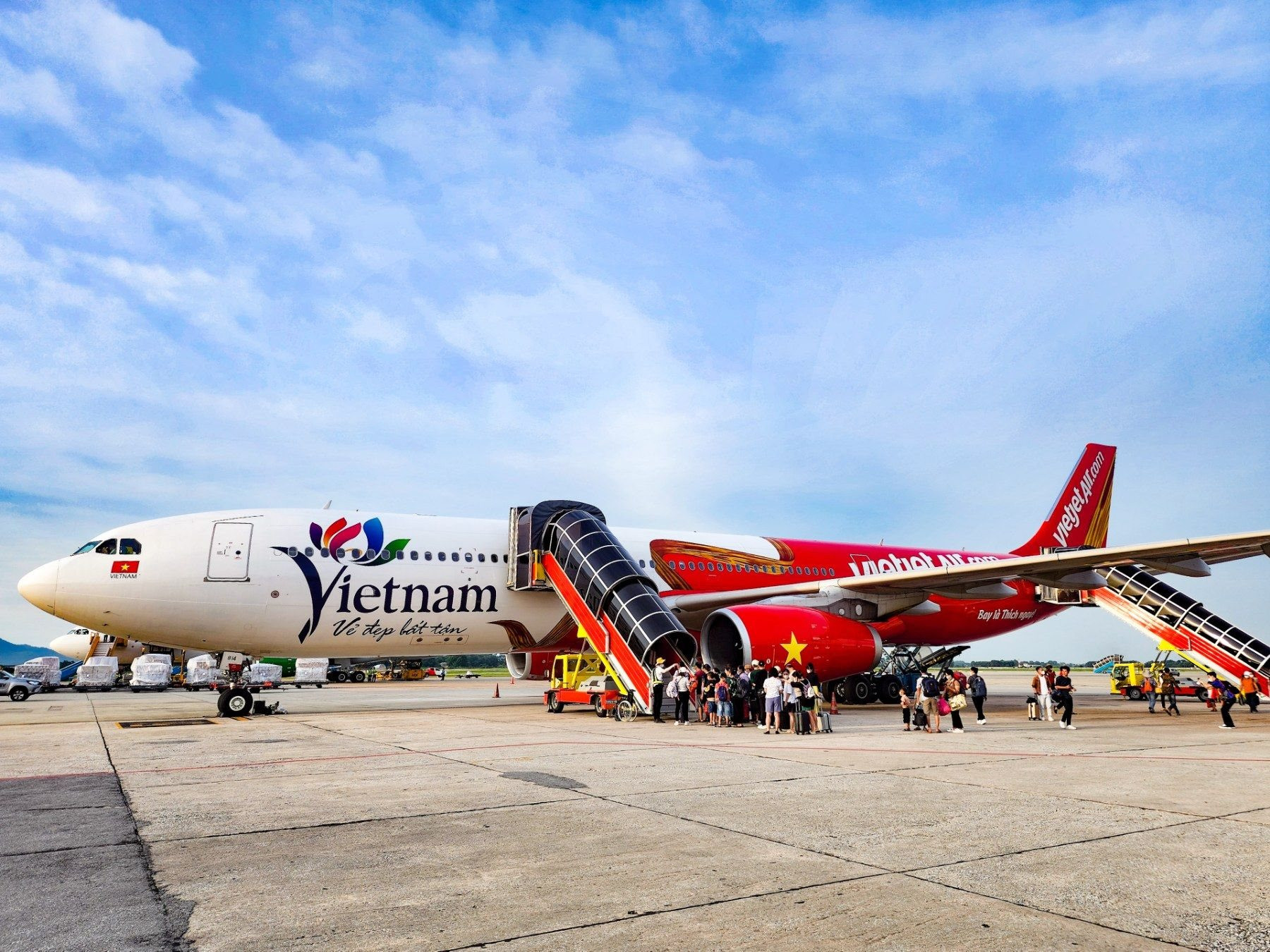Máy bay lớn của Vietjet khoác lên mình biểu tượng du lịch Việt Nam - Ảnh 1.