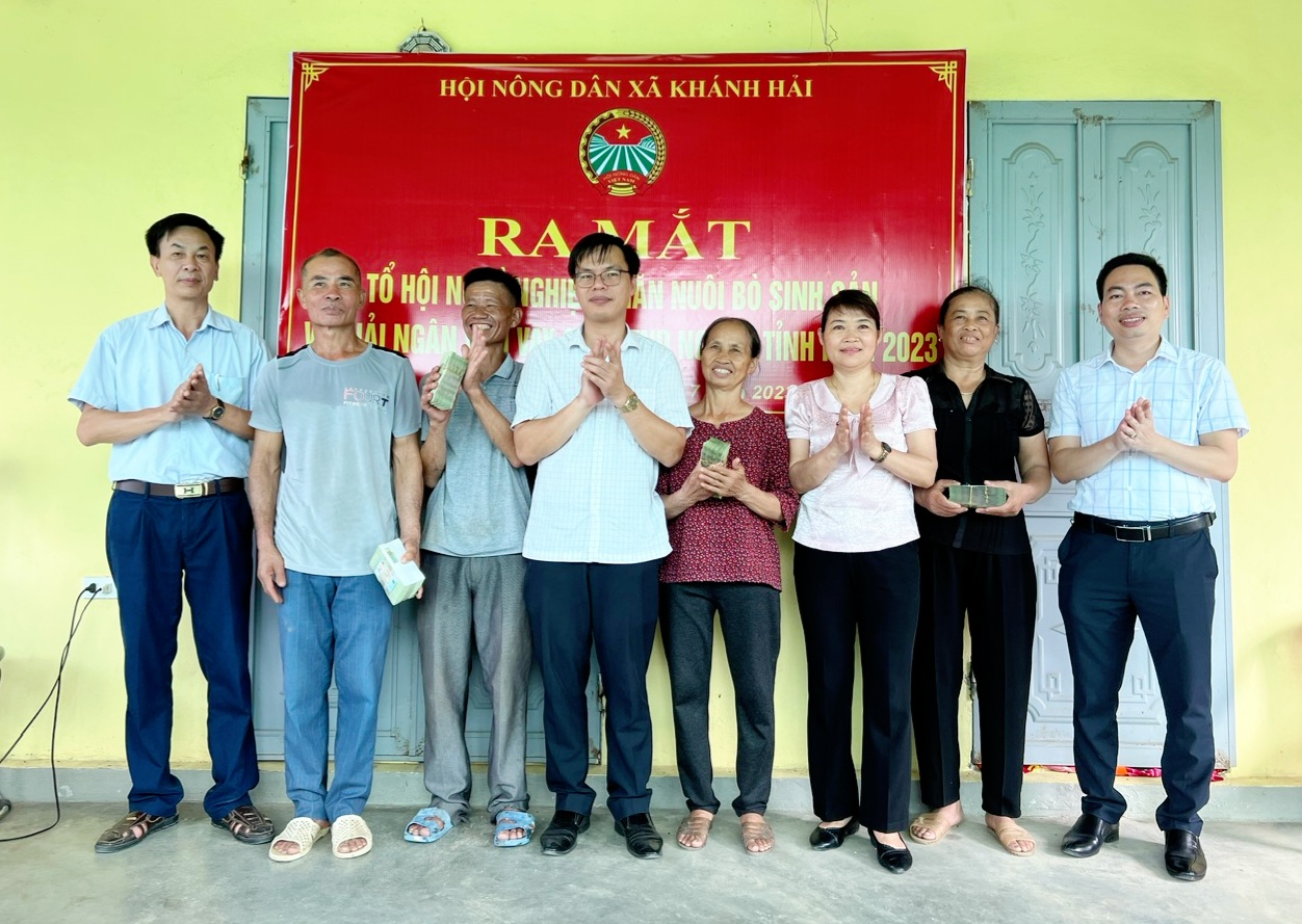 Ninh Bình: Thành lập Tổ hội “nuôi bò lai sinh sản” và giải ngân 300 triệu đồng từ Quỹ hỗ trợ nông dân - Ảnh 1.