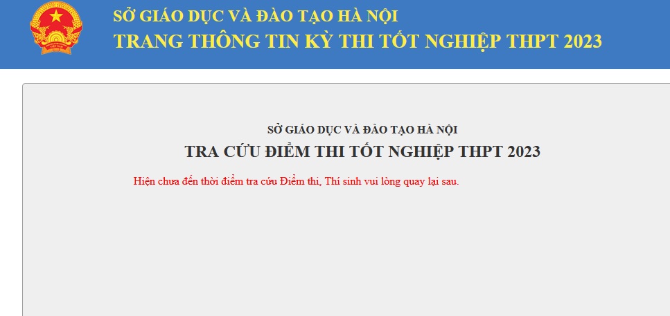 4 cách tra cứu điểm thi tốt nghiệp THPT 2023 Hà Nội mới nhất - Ảnh 1.