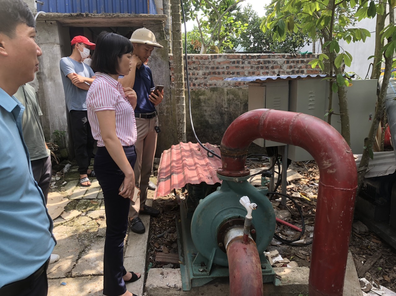 Huyện Kiến Thuỵ (Hải Phòng) lập đoàn liên ngành kiểm tra chất lượng nước nhà máy nước Đông Phương - Ảnh 3.