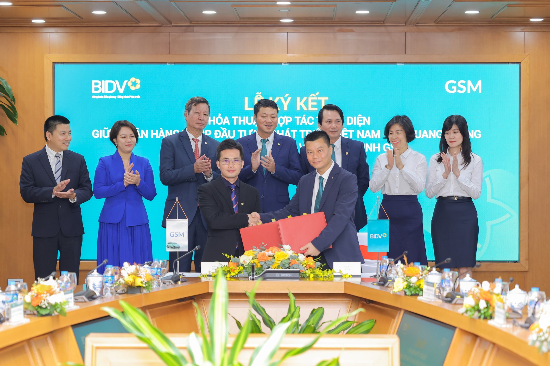 Công ty GSM ký kết thỏa thuận hợp tác toàn diện với Ngân hàng BIDV – chi nhánh Quang Trung  - Ảnh 1.