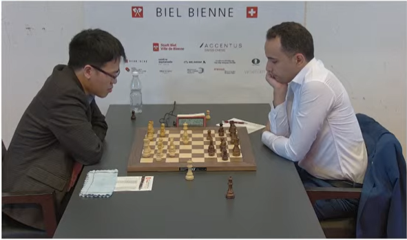Lê Quang Liêm toàn thắng 2 ván liên tiếp, bứt phá tại Biel Grandmaster 2023 - Ảnh 2.