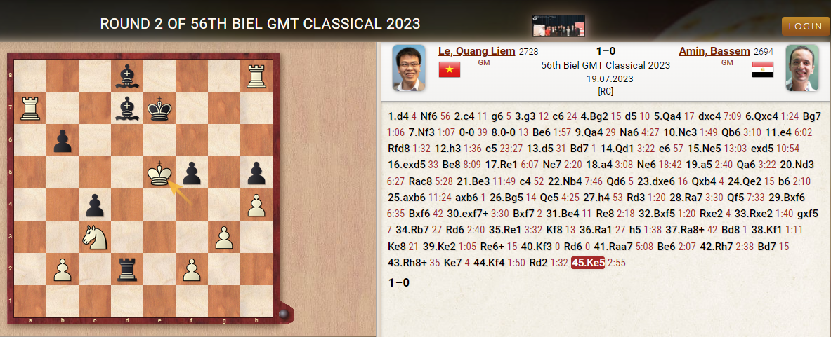Lê Quang Liêm toàn thắng 2 ván liên tiếp, bứt phá tại Biel Grandmaster 2023 - Ảnh 5.