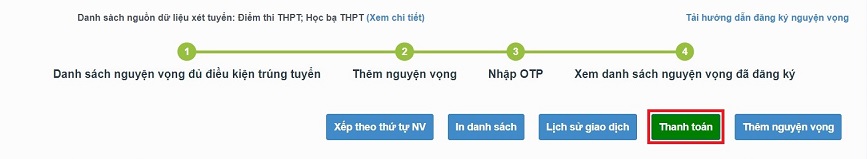 Hướng dẫn thanh toán nguyện vọng xét tuyển đại học 2023 trên điện thoại - Ảnh 1.