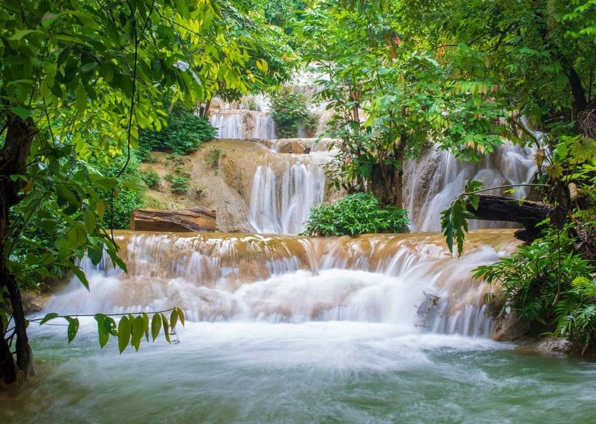 Cách TP Thái Nguyên 40km, nơi này có một thác nước 7 tầng, hiện ra đẹp như mơ, nhiều người lên xem - Ảnh 13.