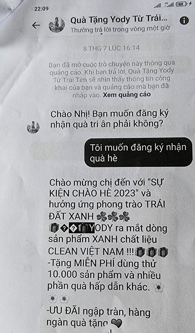 Sập bẫy nhận quà qua facebook, một phụ nữ bị lừa hơn 2 tỷ đồng - Ảnh 2.