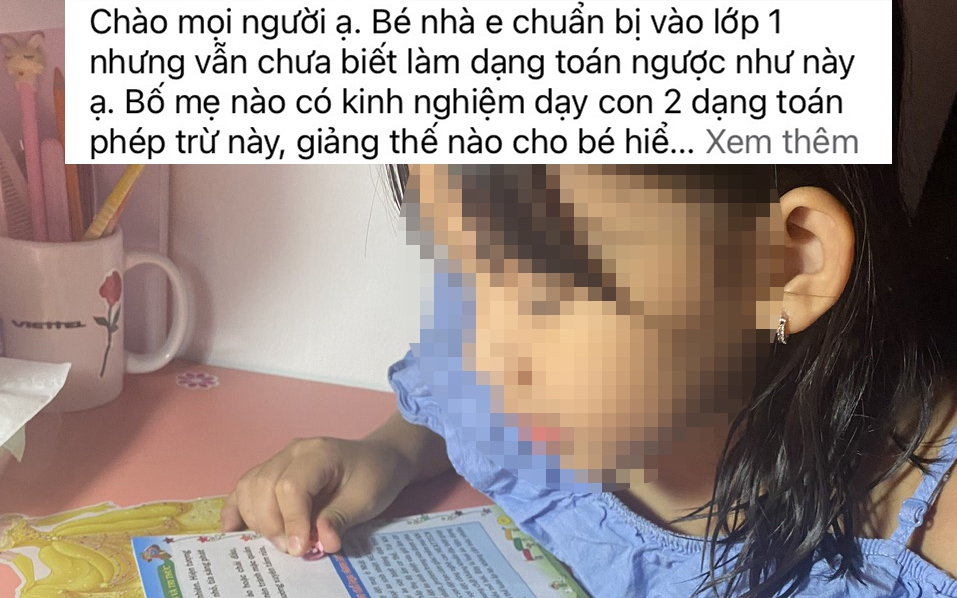 Con chưa vào lớp 1, phụ huynh đã tạo áp lực viết đẹp, giải toán khó như là... thần đồng