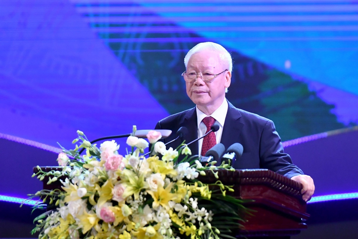 Tổng Bí thư dự lễ kỷ niệm 75 năm thành lập Liên hiệp các Hội Văn học nghệ thuật Việt Nam - Ảnh 1.