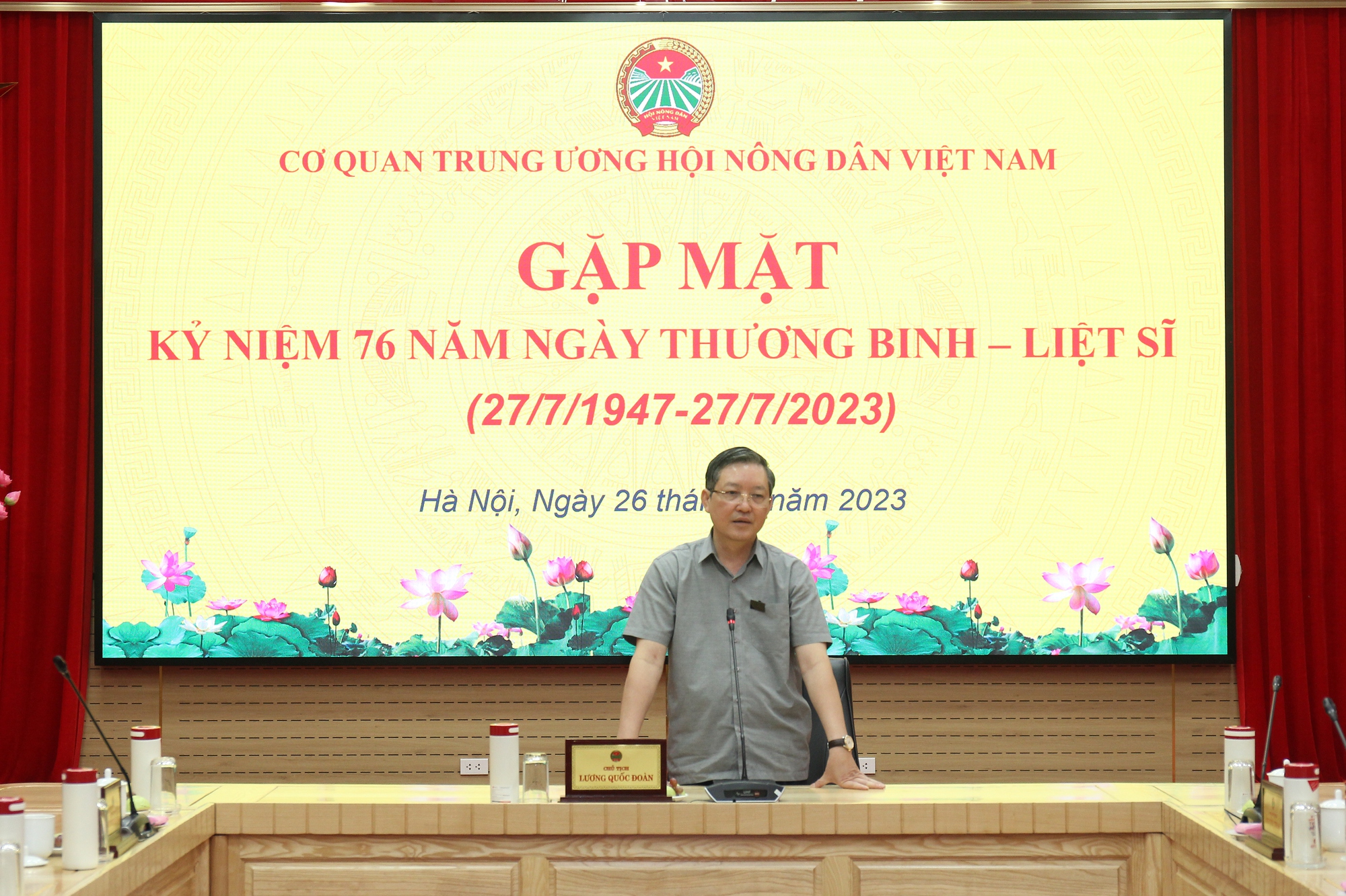 Trung ương Hội Nông dân Việt Nam gặp mặt kỷ niệm 76 năm Ngày Thương binh – Liệt sĩ - Ảnh 1.