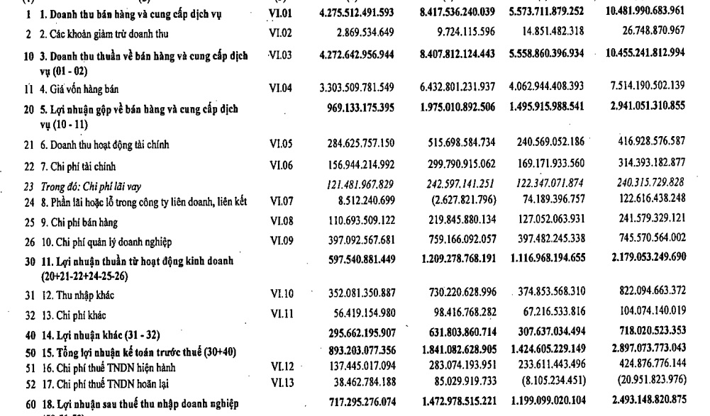 Tập đoàn Cao su Việt Nam (GVR): Lãi quý II giảm 40% còn 717,3 tỷ đồng, nợ xấu tăng lên hơn 1.000 tỷ - Ảnh 1.