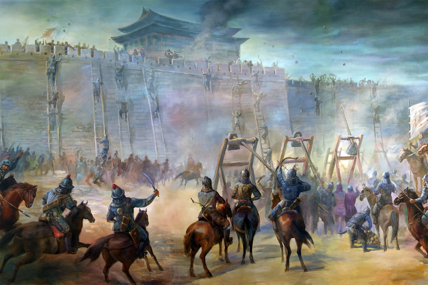 Mông Cổ đã dùng &quot;vũ khí huỷ diệt&quot; gì để công phá thành Tương Dương? - Ảnh 1.