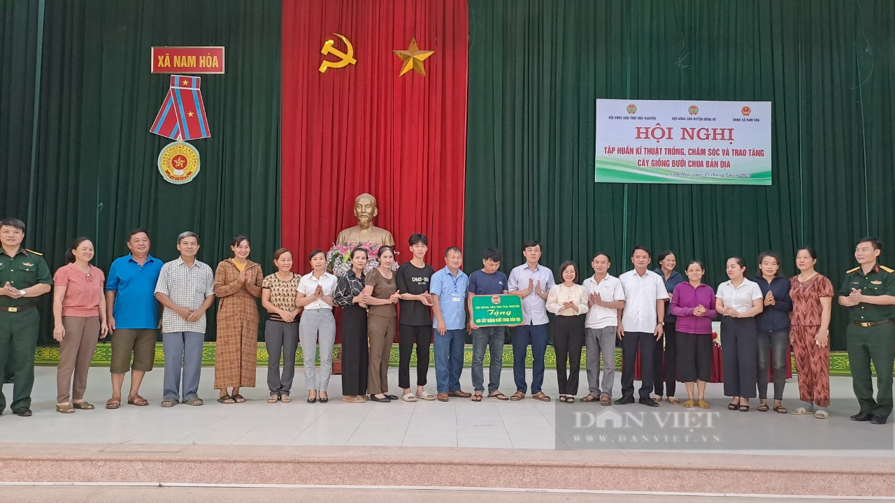 Hội Nông dân tỉnh Thái Nguyên tập huấn, hỗ trợ cây giống cho hội viên, nông dân phát triển kinh tế - Ảnh 3.
