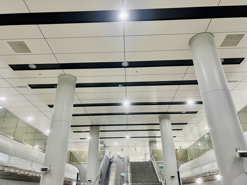 Hoàn thiện kiến trúc nhà ga Trung tâm Bến Thành, metro số 1 - Ảnh 4.